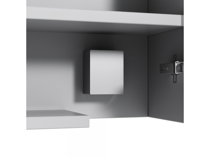 Купить Зеркальный шкаф с LED-подсветкой AM.PM Spirit 2.0 M70AMCX1001WG, 100 см, цвет: белый, глянец