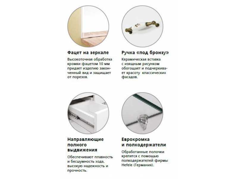 Купить Комод Style Line Олеандр-2 60 ЛС-00000475, 60 см, подвесной, рельеф пастель