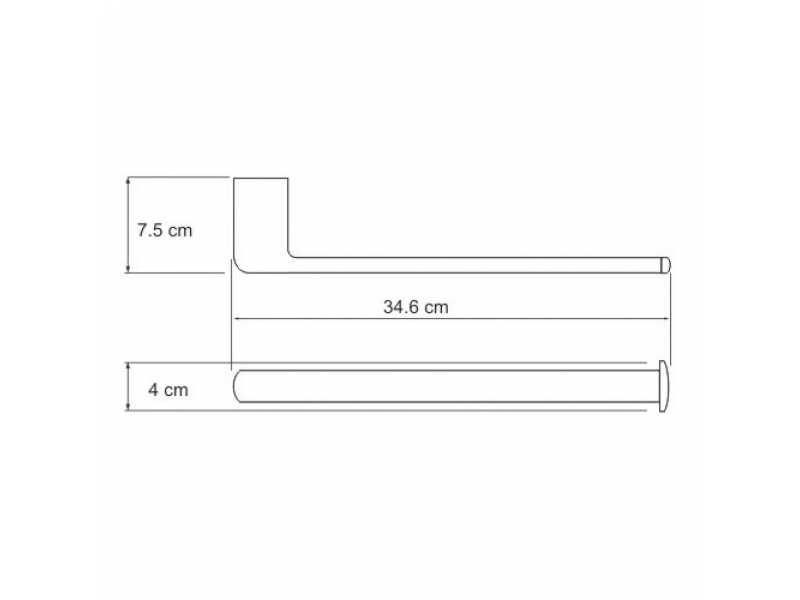 Купить Полотенцедержатель WasserKRAFT 6851, 34.6 см, хром
