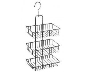 Полка Milardo 015W03HM44 трехярусная прямая, с крючком
