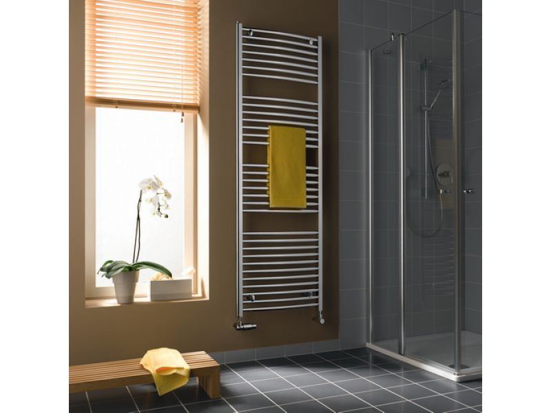 Купить Водяной полотенцесушитель Kermi B24-S, BS0100800602XXK, высота 59 см, ширина 80,5 cм, RAL 9016