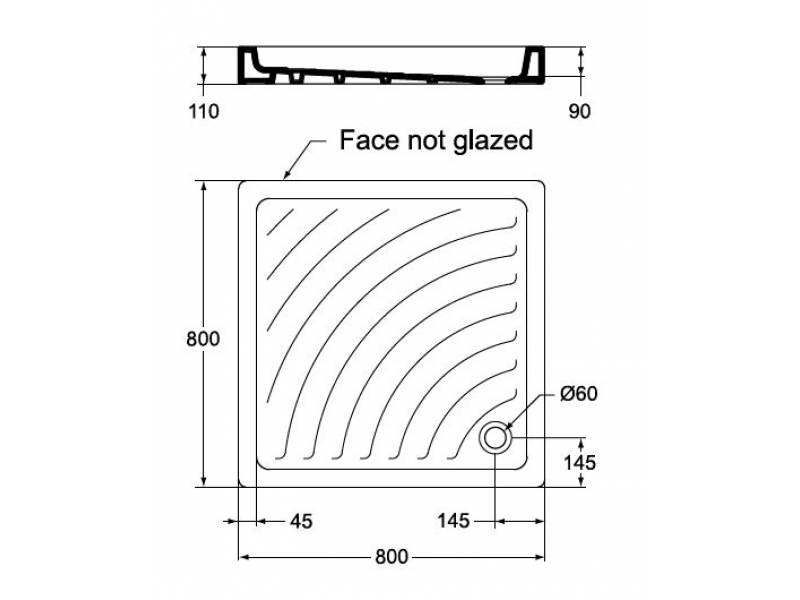Купить Поддон Vidima 80 x 80 см, W833261, керамический, квадратный,