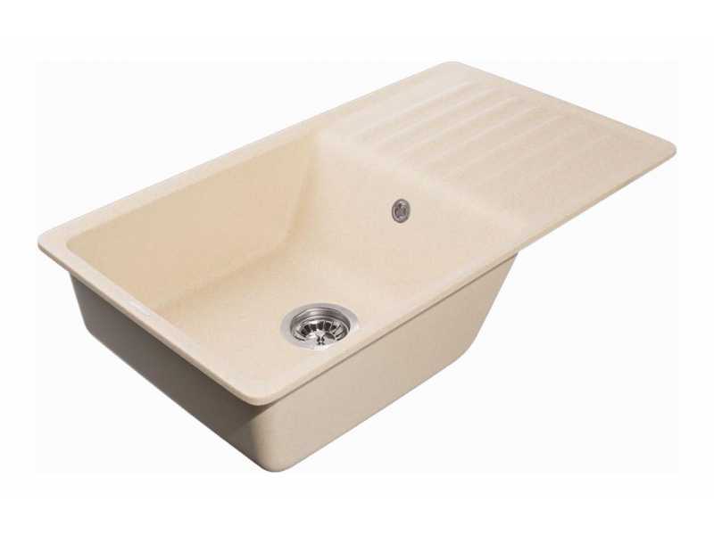 Купить Кухонная мойка GranFest Quarz Z 73, 85 x 47.5 см, бежевый