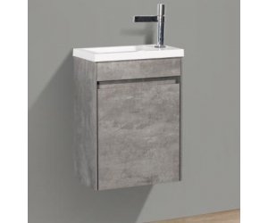 Тумба под раковину BelBagno Pietra Mini PIETRA MINI-400-1A-SO-SCM-L/R 40 см, серый (Stucco Cemento)