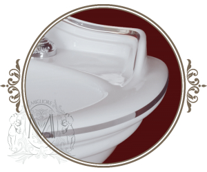 Раковина-тюльпан Migliore Milady ML.MLD-25.742D.D1 декор.DOrato