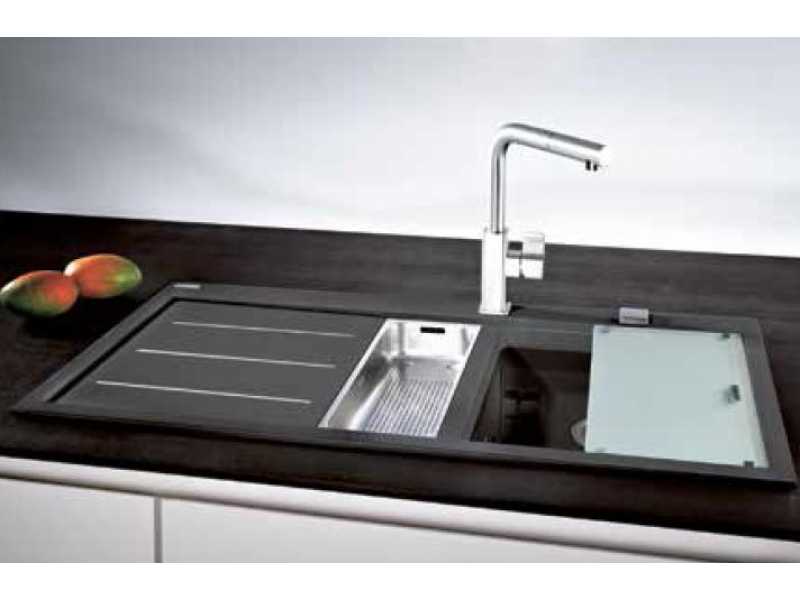 Купить Мойка Franke MYTHOS FUSION MTF 651-100, 114.0156.981, правая, гранит, цвет оникс, установка сверху, 100*51,5 см