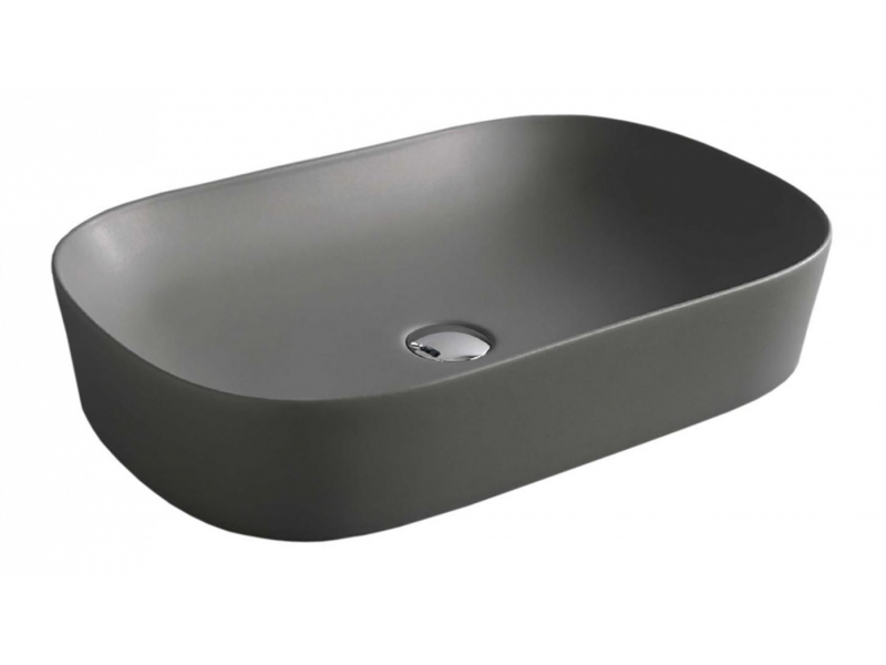 Купить Раковина ArtCeram Ghost GHL002 15 00, 65 х 42 см, grigio olive (серая оливка)