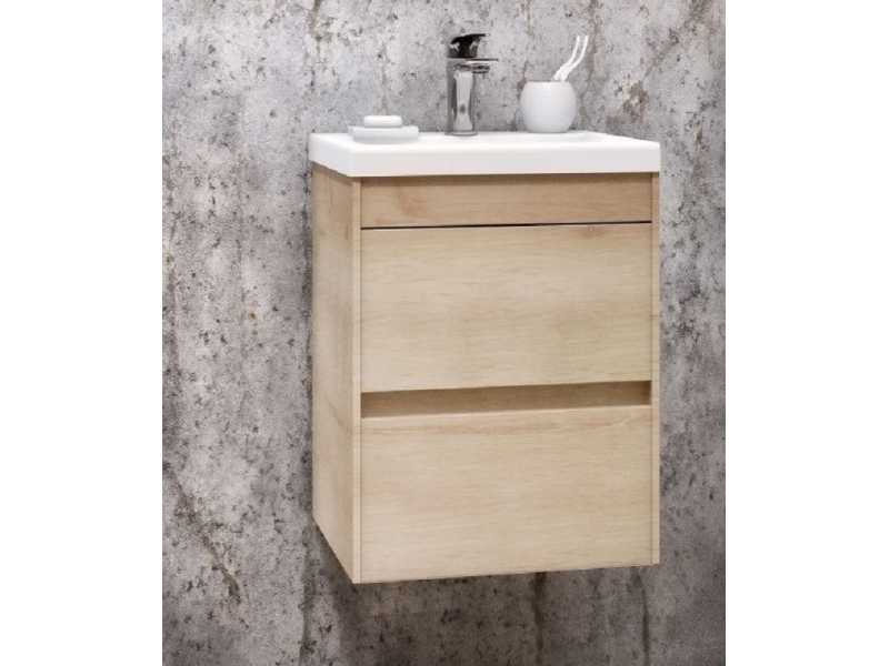 Купить Тумба под раковину Art&Max Family-400-2C-SO-PB, 40 x 35 x 50 см подвесная, бежевый