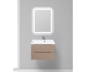 Тумба под раковину BelBagno Marino MARINO-700-2C-SO-CL-P, 70 х 45 х 55 см, Capucino Lucido - бежевый глянец