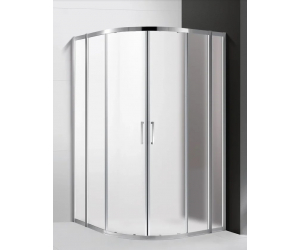 Душевой уголок Cezares Molveno-R-22-80+30-P-Cr, 110 x 110 x 190 см, стекло текстурное Punto, хром