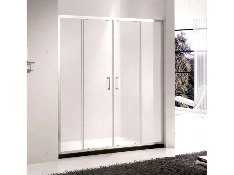 Купить Душевая дверь Gemy Victoria S30192A, 150 х 190 см, стекло прозрачное
