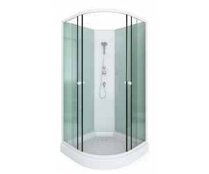 Душевая кабина Arcus Style S-01, 90 x 90 см, задние стекла - белые матовые