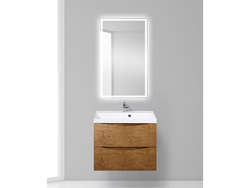 Купить Тумба под раковину BelBagno Marino MARINO-700-2C-SO-RN-P, 70 х 45 х 55 см, Rovere Nature - светло-коричневый