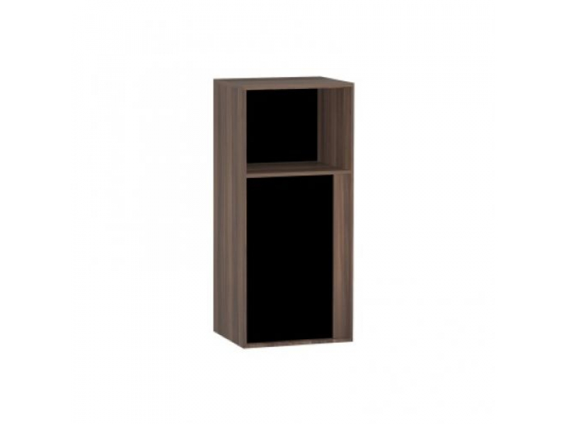 Купить Шкаф Vitra Metropole 58208 40 см, левосторонний, цвет сливовое дерево, фасад черное акриловое стекло