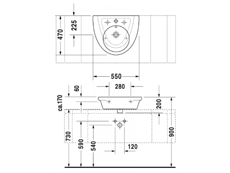 Купить Раковина Duravit Starck 2 0411550000