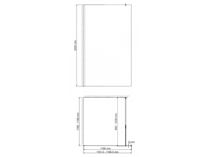 Купить Душевая перегородка WasserKraft 28W40 120 x 200 см