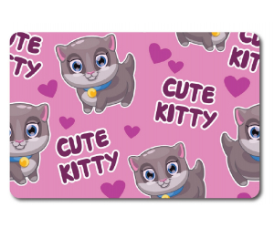 Коврик для ванной Veragio Carpet VR.CPT-7160.15, 60 х 40 см, рисунок Kitty