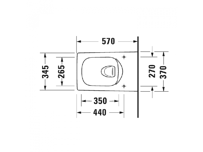 Купить Подвесной унитаз Duravit Viu 2511090000 37 x 57 см безободковый, с креплением Durafix, белый