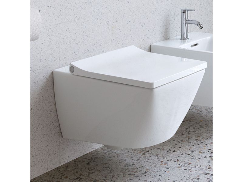 Купить Подвесной унитаз Duravit Viu 2511090000 37 x 57 см безободковый, с креплением Durafix, белый