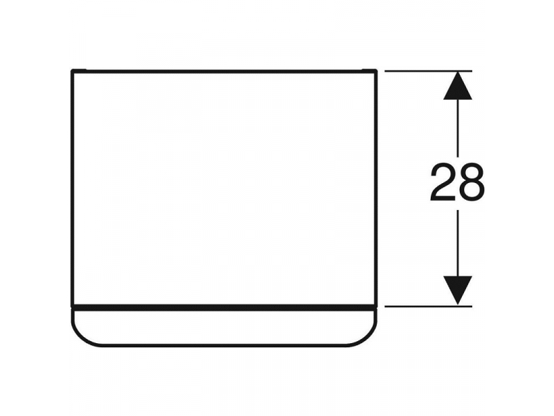 Купить Шкафчик Geberit Smyle Square 500.359.00.1/500.360.00.1, 36 см, цвет белый