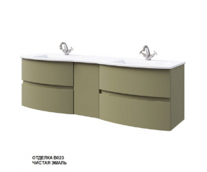 Тумба под раковину Caprigo Integra 170 INT170.1L/R, цвет B023 оливковый