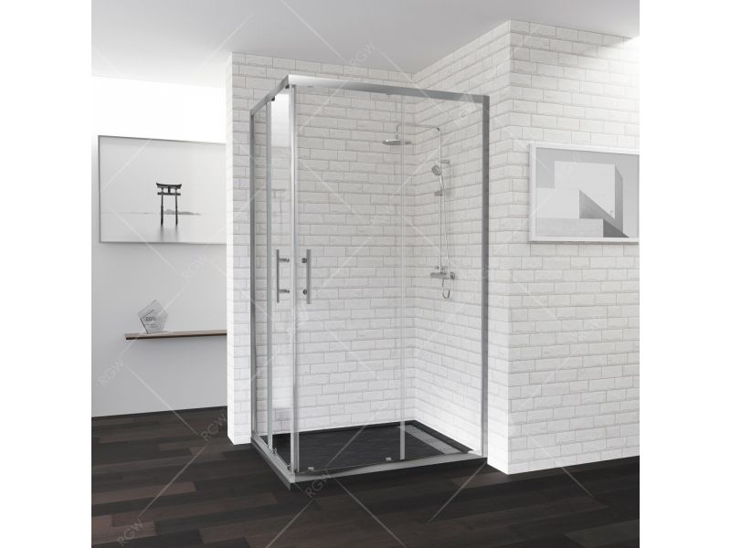 Купить Душевой уголок RGW PA-146, 020814692-11, 90 х 120 x 185 см, дверь раздвижная, стекло прозрачное, хром
