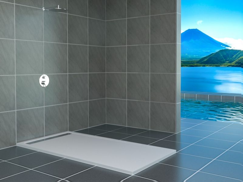 Купить Душевой поддон RGW STМ-148W 14202814-01 80 x 140 см, прямоугольный, цвет белый, из искусственного камня