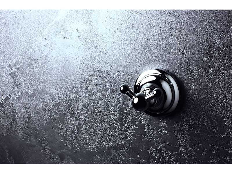 Купить Крючок двойной Bemeta Retro 144206038 6.5 x 6.5 x 6.5 см, хром/золото
