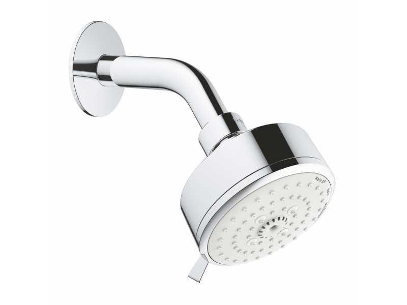 Купить Верхний душ Grohe New Tempesta Cosmopolitan 100 III 26090001 (26090000), 100х100 мм, 3 режима струи, с держателем