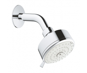 Верхний душ Grohe New Tempesta Cosmopolitan 100 III 26090001 (26090000), 100х100 мм, 3 режима струи, с держателем