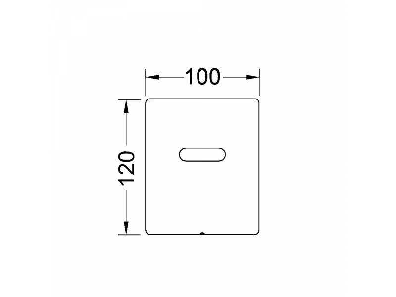 Купить Кнопка смыва TECE Planus Urinal 6 V-Batterie 9242351, глянцевый хром