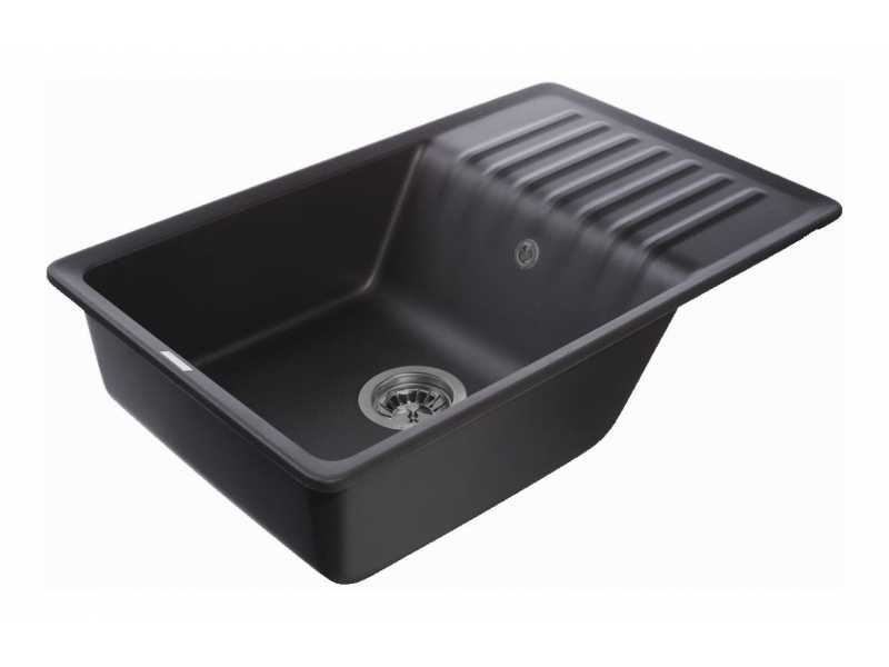 Купить Кухонная мойка GranFest Quarz Z 72, 75.2 x 47.5 см, черный