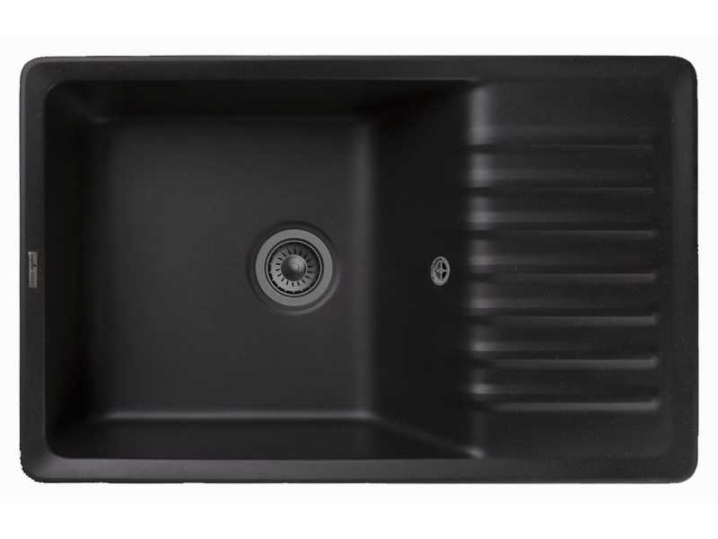 Купить Кухонная мойка GranFest Quarz Z 72, 75.2 x 47.5 см, черный