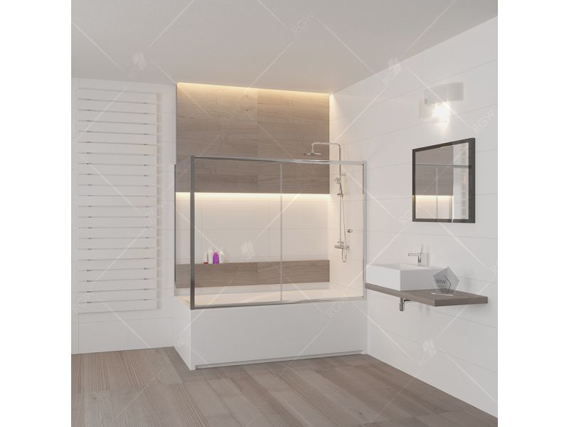 Купить Шторка на ванну RGW SC-82, 04118257-11, 150 x 70 x 150 см стекло прозрачное, хром