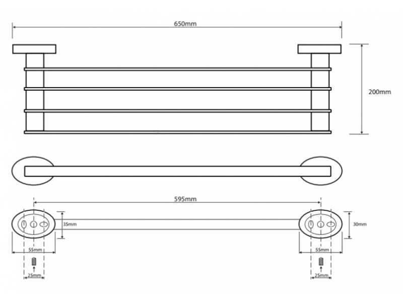 Купить Полка Bemeta Oval 118412181