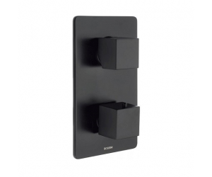 Смеситель термостатический Bossini Cube Z00061.073, черный матовый