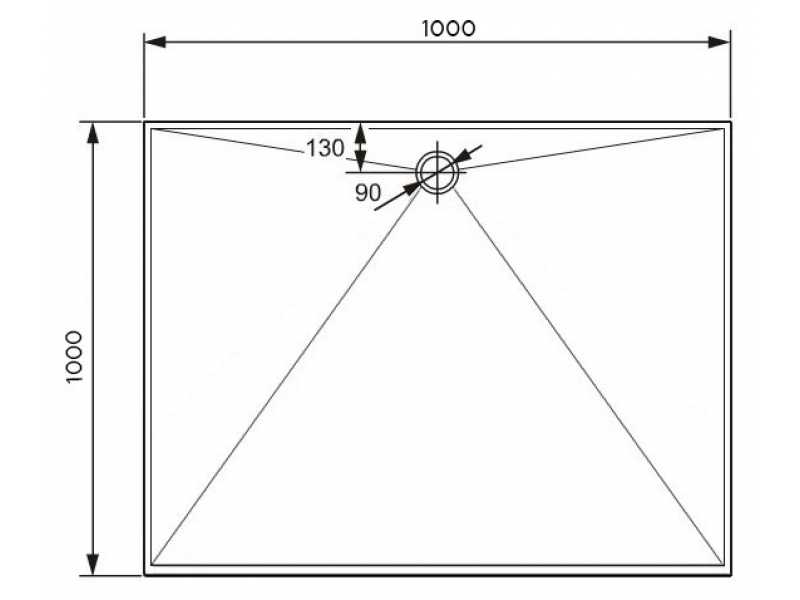 Купить Поддон душевой Huppe Easy Step 100 x 100 см, 215032.055, из искусственного камня