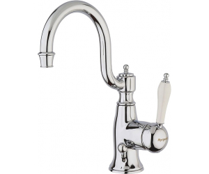 Смеситель для раковины Margaroli Classica RU1001AACR, с донным клапаном, хром