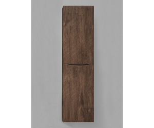 Шкаф-пенал подвесной BelBagno FLY-MARINO-1500-2A-SC-RW-P-L, 40 х 30 х 150 см, Rovere Moro/темно-коричневый, левосторонний