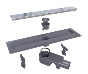 Дренажный канал RGW Shower Drain SDR-31, 40 см, решетка хром, 47213140-01