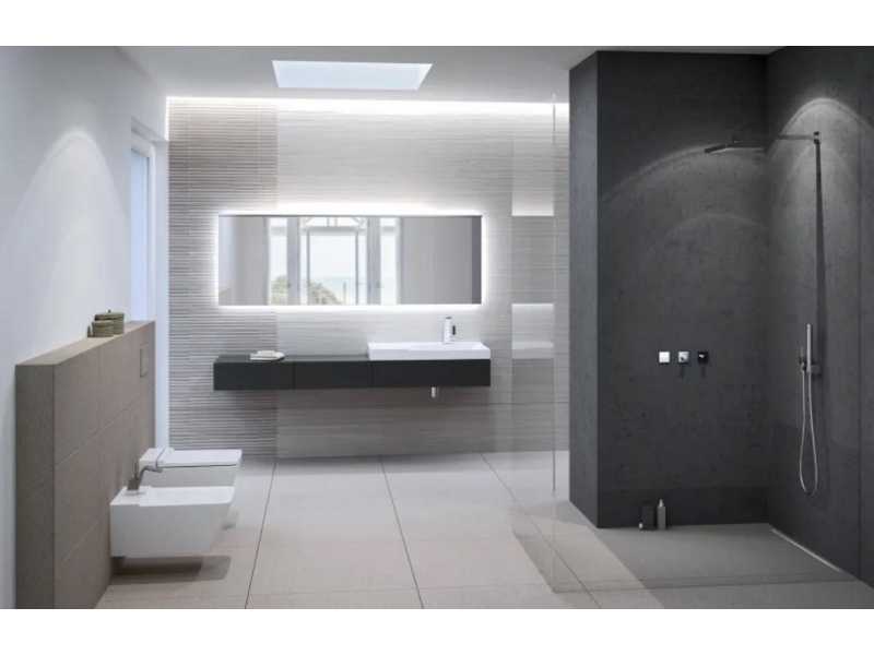 Купить Тумба под раковину Geberit Xeno2 500.505.43.1, 60 см, с подсветкой, цвет серое дерево