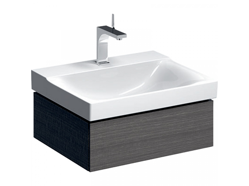 Купить Тумба под раковину Geberit Xeno2 500.505.43.1, 60 см, с подсветкой, цвет серое дерево