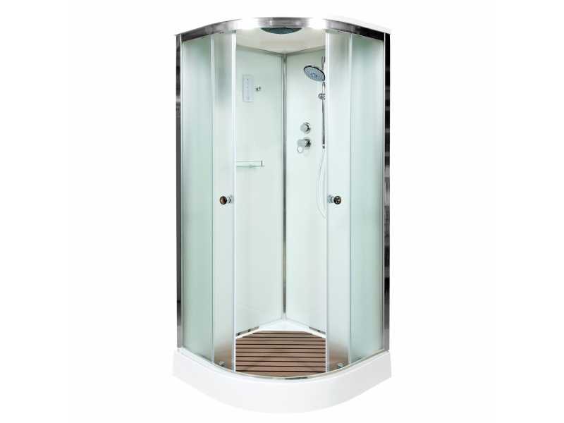 Купить Душевая кабина Deto D D09S+ эл. 90 x 90 см, с крышей и электрикой