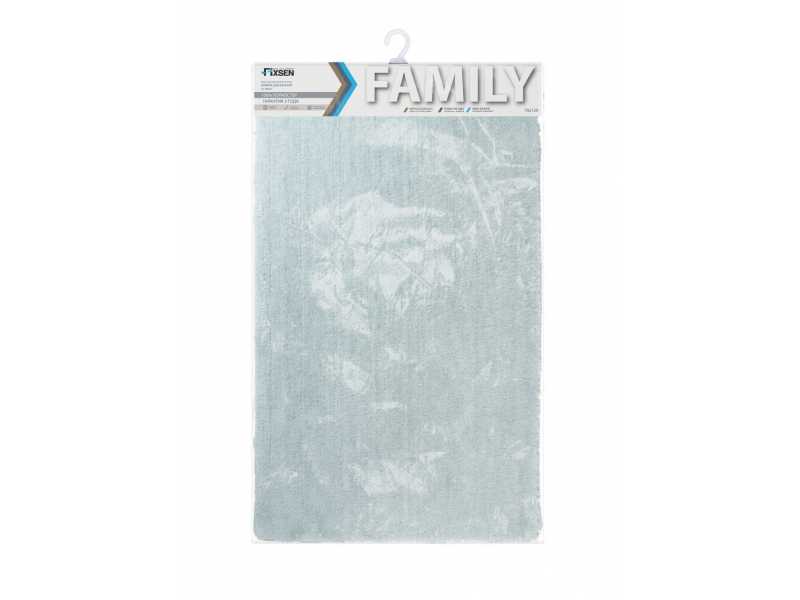 Купить Коврик для ванной Fixsen Family, 70 х 120 см, голубой, FX-9003C