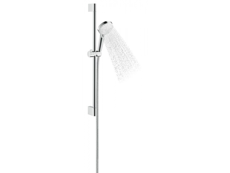 Купить Душевой гарнитур Hansgrohe Crometta Vario 26532400, штанга 65 см, белый/хром