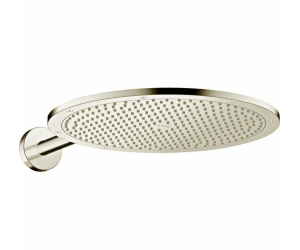 Верхний душ Axor ShowerSolutions 26034820, 35,5x35,5 см, 1 режим струи, с держателем, шлифованный никель