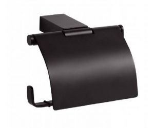 Держатель туалетной бумаги Bemeta Nero 135012010 13 x 9 x 9.5 см с крышкой, черный