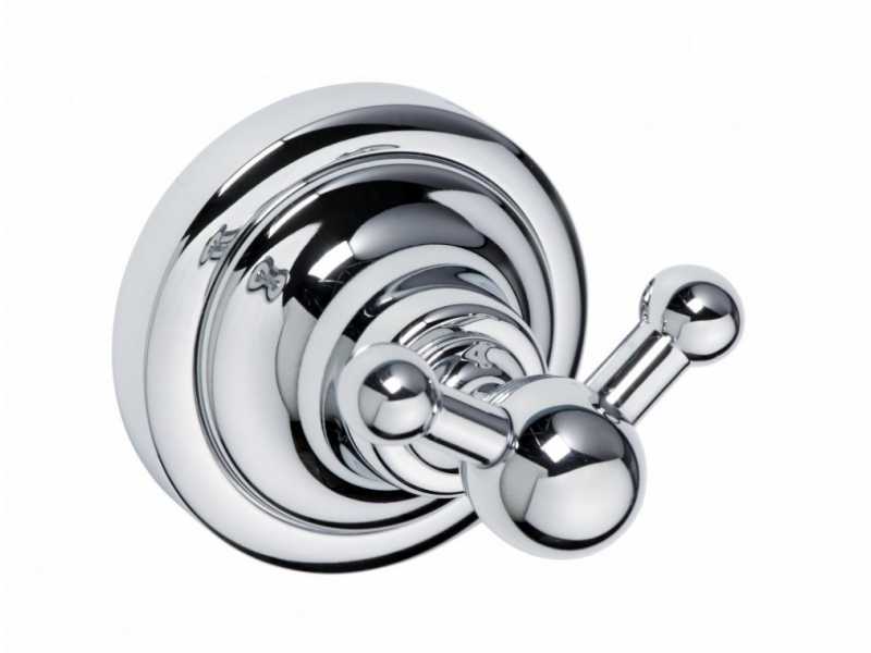 Купить Крючок двойной Bemeta Retro 144306032 6.5 x 6.5 x 6.5 см, хром
