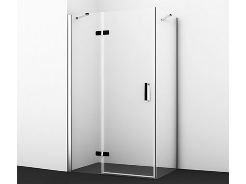 Купить Душевой уголок WasserKRAFT Aller Black, 90 см, стекло прозрачное