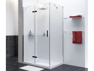 Душевой уголок WasserKRAFT Aller Black, 90 см, стекло прозрачное